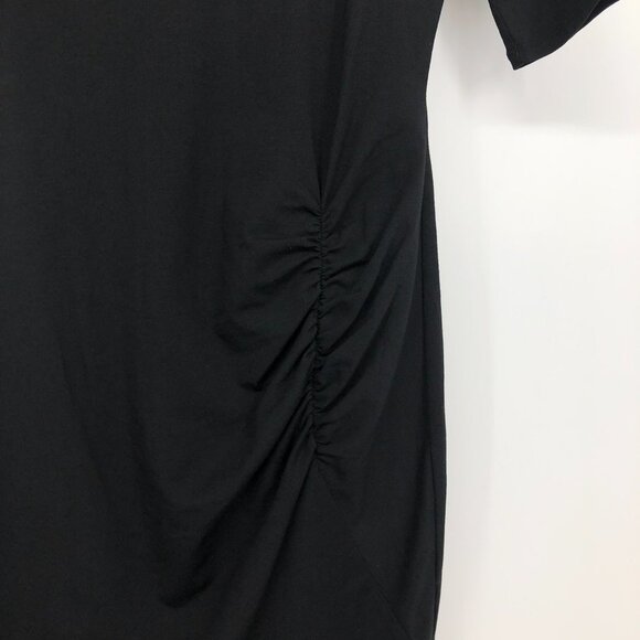 NWT Guess Half Sleeve Arjean Ruched Little Black Dress SP - Picture 7 of 14